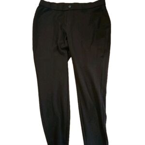 Intro Love The Fit Women's Pants Size 1X Dark Brown Stretch Knit Pull-On Career
